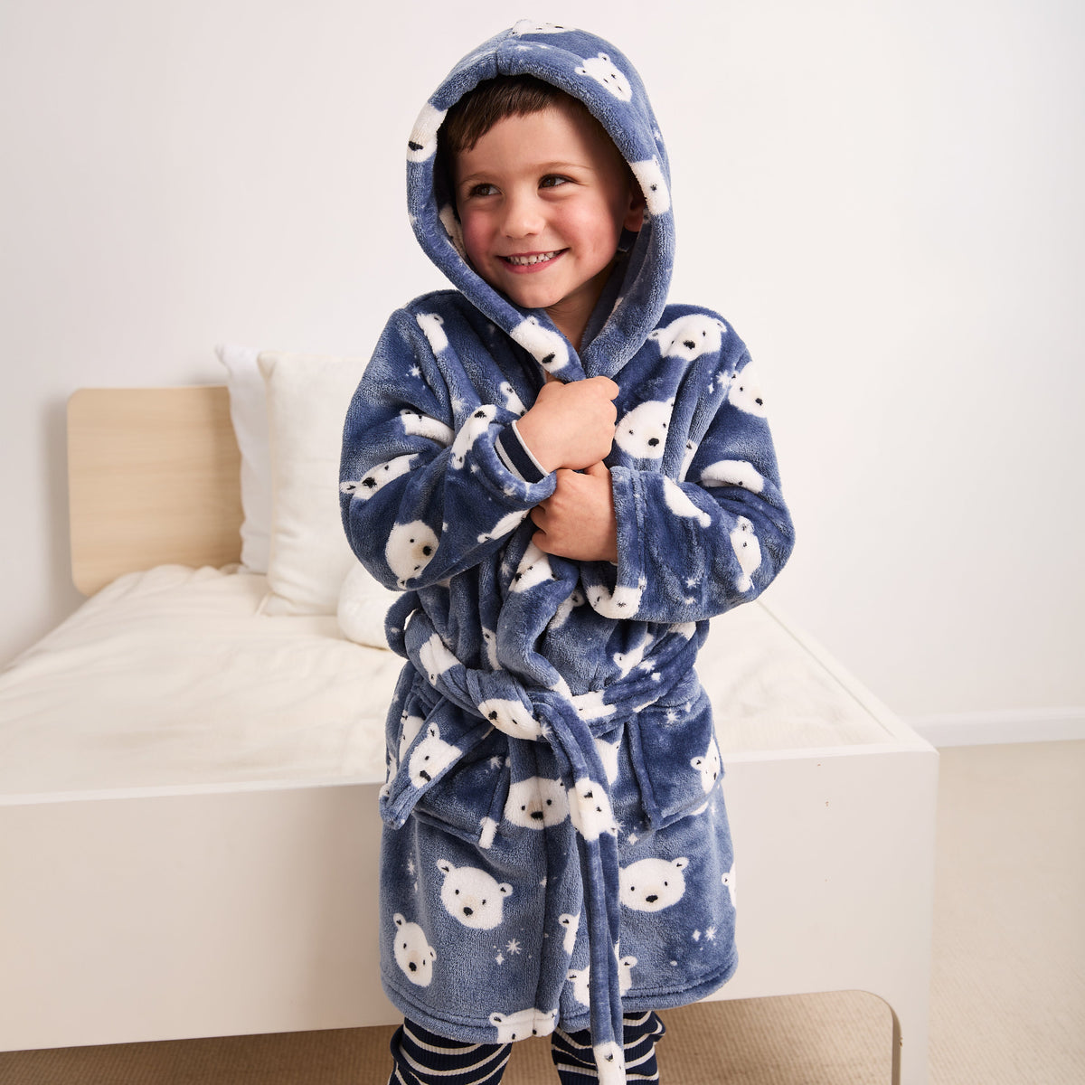 Robe- Navy Polar Bears