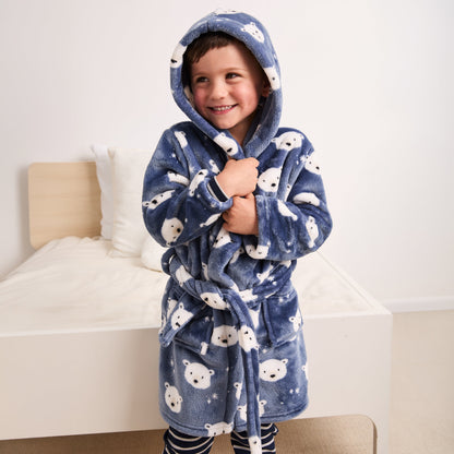 Robe- Navy Polar Bears