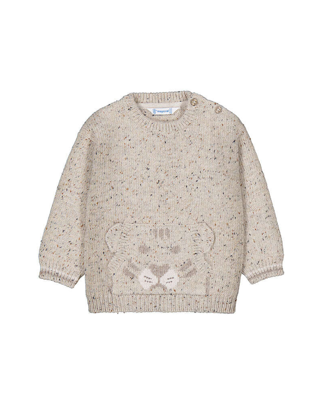 Face Motif Sweater