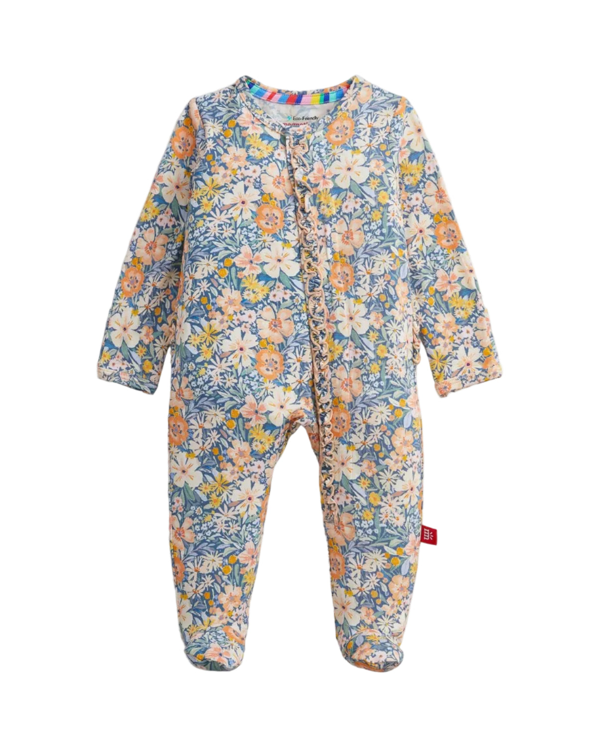Flora Modal Ruffle Footie