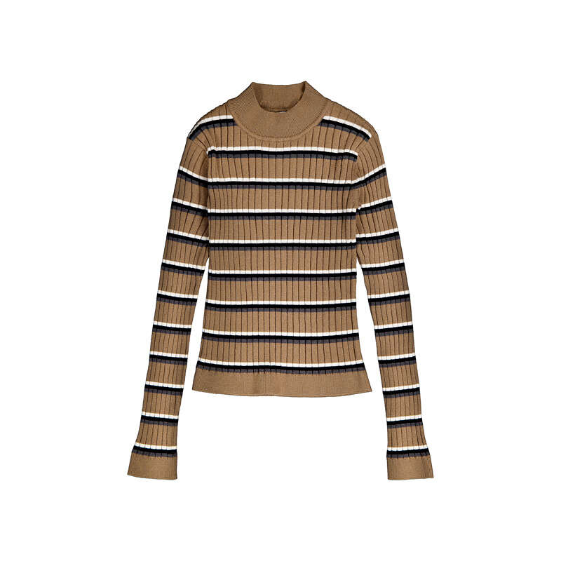Knit Mockneck- Camel