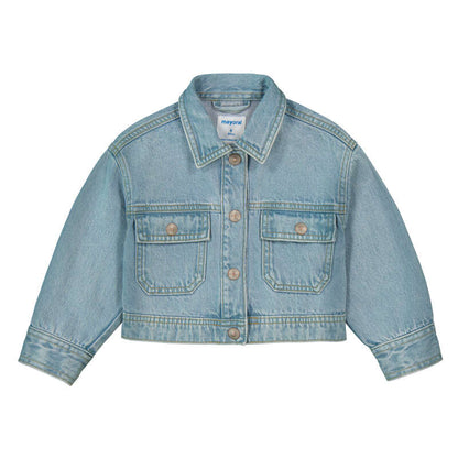 Light Denim Cropped Jacket
