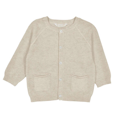 Oat Knit Crew Baby Cardigan