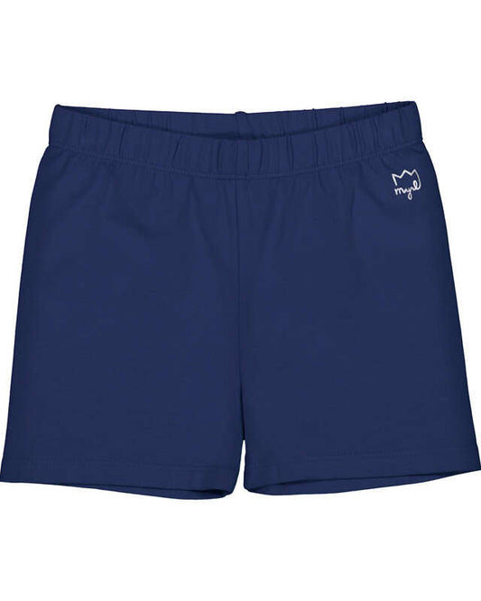 Navy Knit Girl Shorts