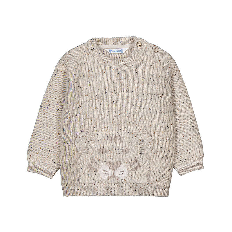 Face Motif Sweater