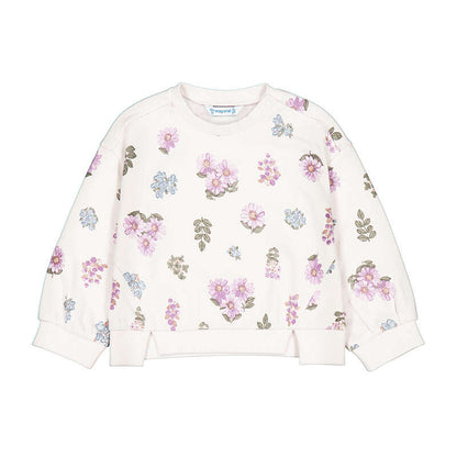 Floral Fleece Pullover- Soy