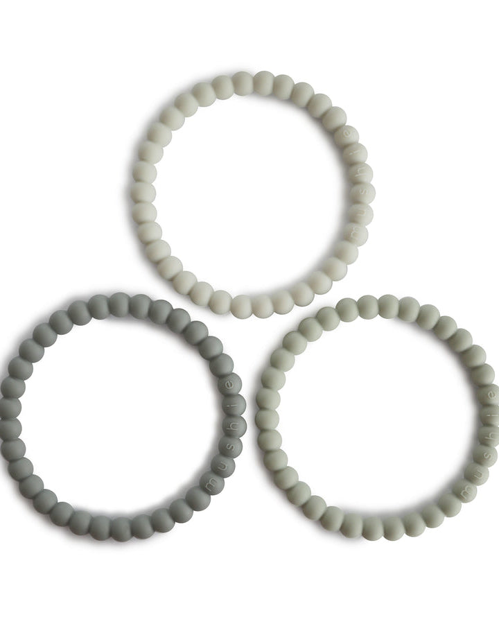 Pearl Teether Bracelet- Green Tea/Cool Gray/Sea Salt