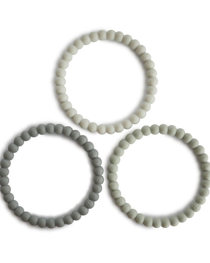Pearl Teether Bracelet- Green Tea/Cool Gray/Sea Salt