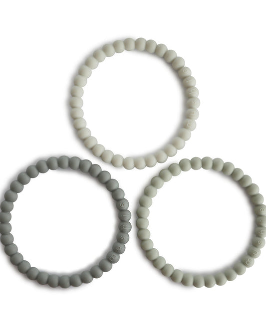 Pearl Teether Bracelet- Green Tea/Cool Gray/Sea Salt