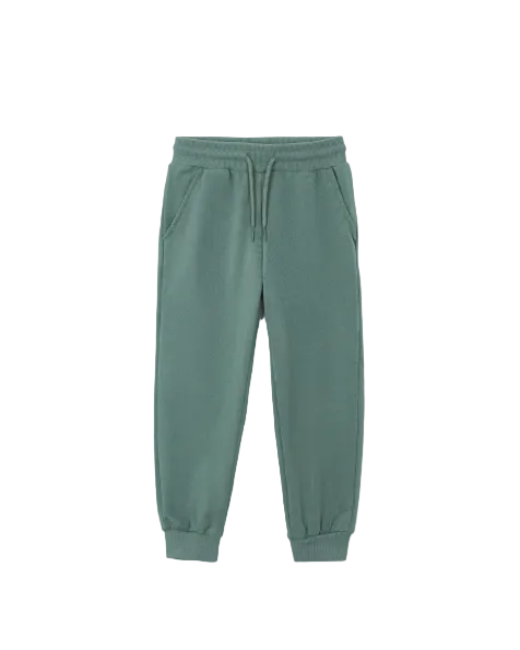 Green French Terry Joggers