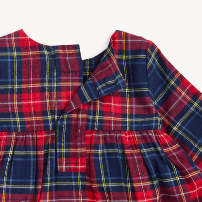 Holiday Plaid Flannel Dress with Legging