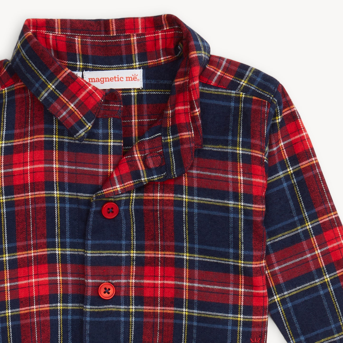 Holiday Plaid Flannel Henley Shirt and Pants