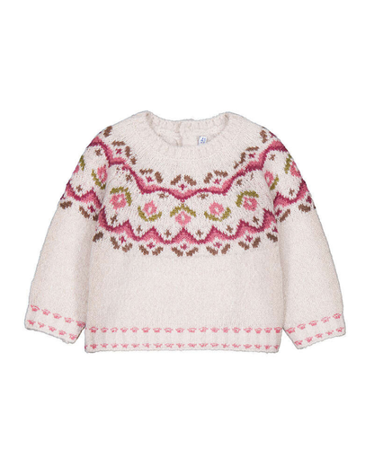 Jacquard Jumper- Milk