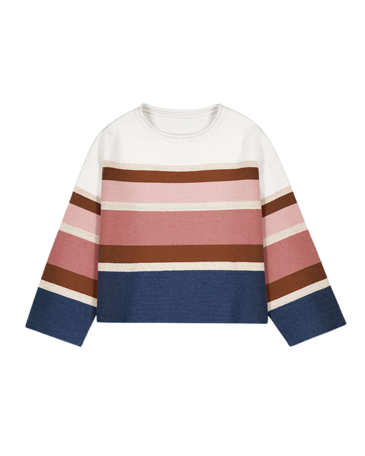 Jacquard jumper- Indigo