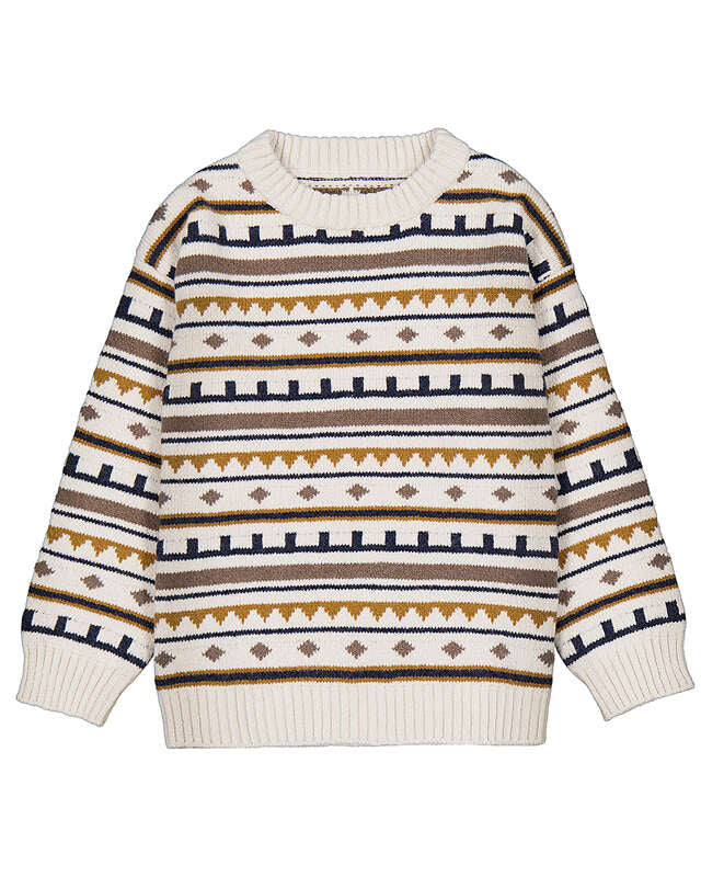 Jacquard jumper- Oat