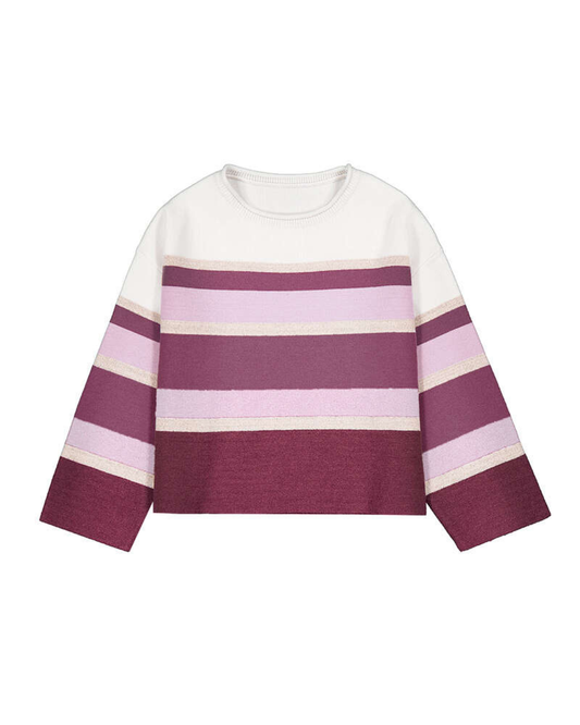 Jacquard jumper- Violet Mix