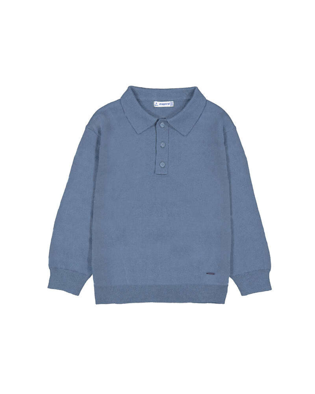 Knit polo- Glacial