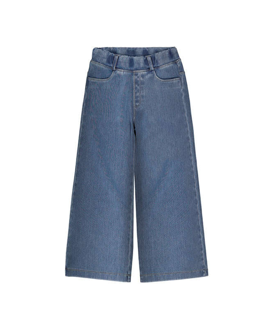 Long Knit Denim Pant