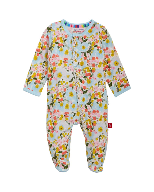 Seraphina Magnetic Footie with Ruffle