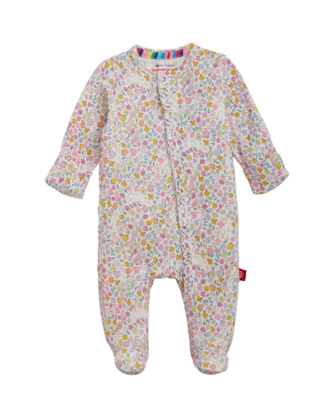 Bunny Blossom Ruffle Magnetic Footie