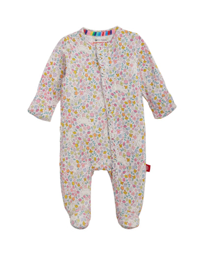 Bunny Blossom Ruffle Magnetic Footie