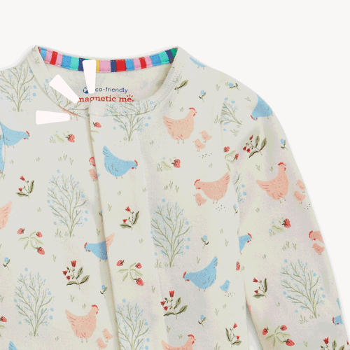 Chicken Tender Organic Cotton Magnetic Footie