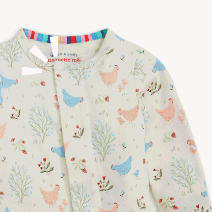 Chicken Tender Organic Cotton Magnetic Footie