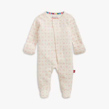 Heart & Bows Pointelle Footie