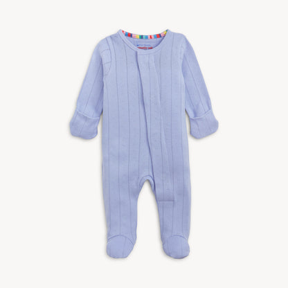 Wisteria Pointelle Magnetic Footie