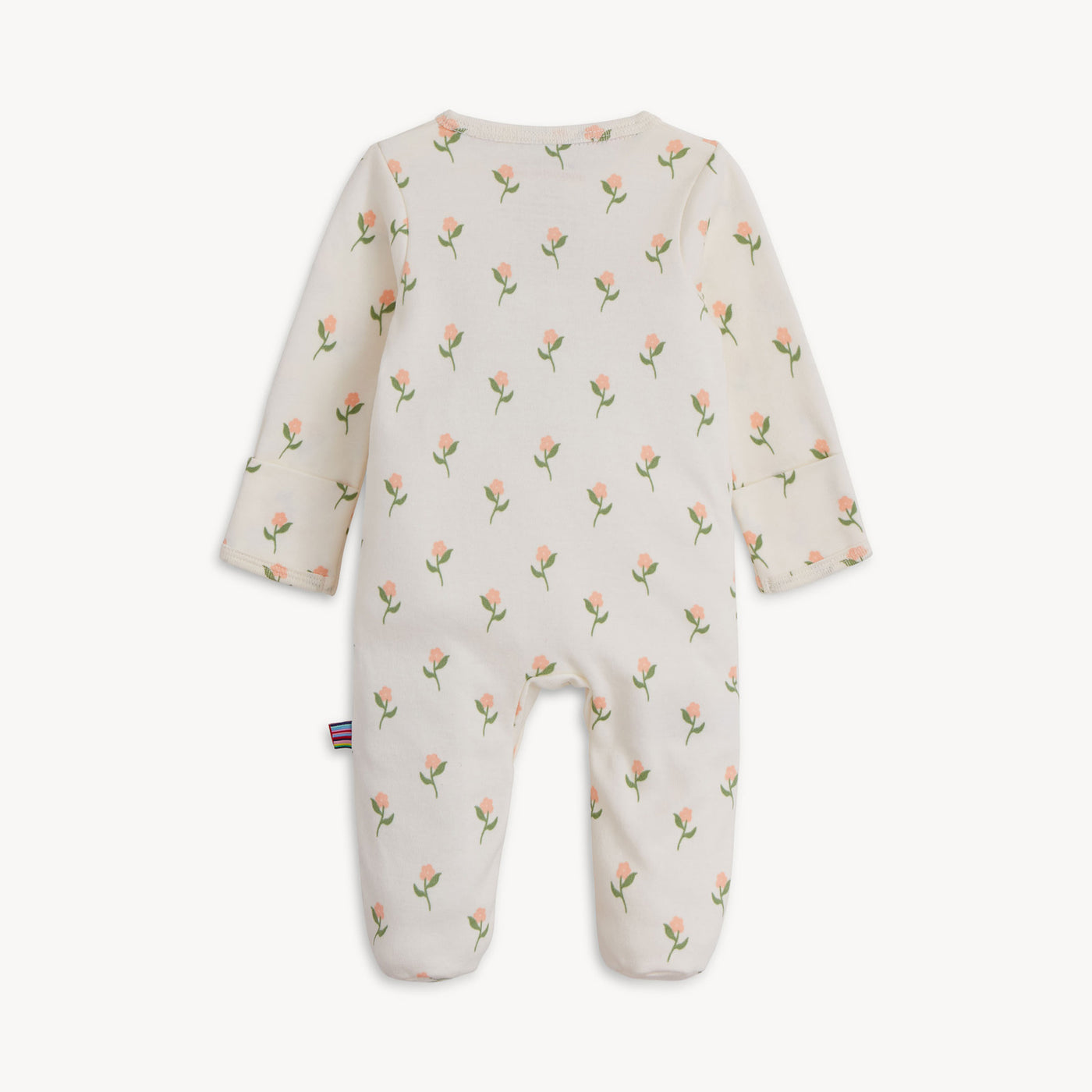 Floral Organic Cotton Magnetic Footie