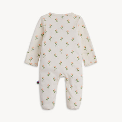 Floral Organic Cotton Magnetic Footie