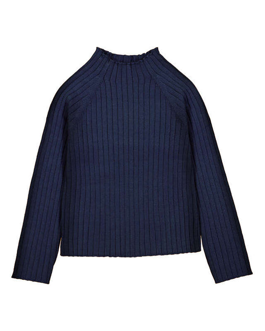 Knit Mockneck- Navy