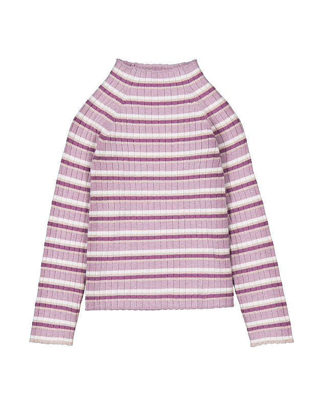Knit Mockneck- Violet Mix