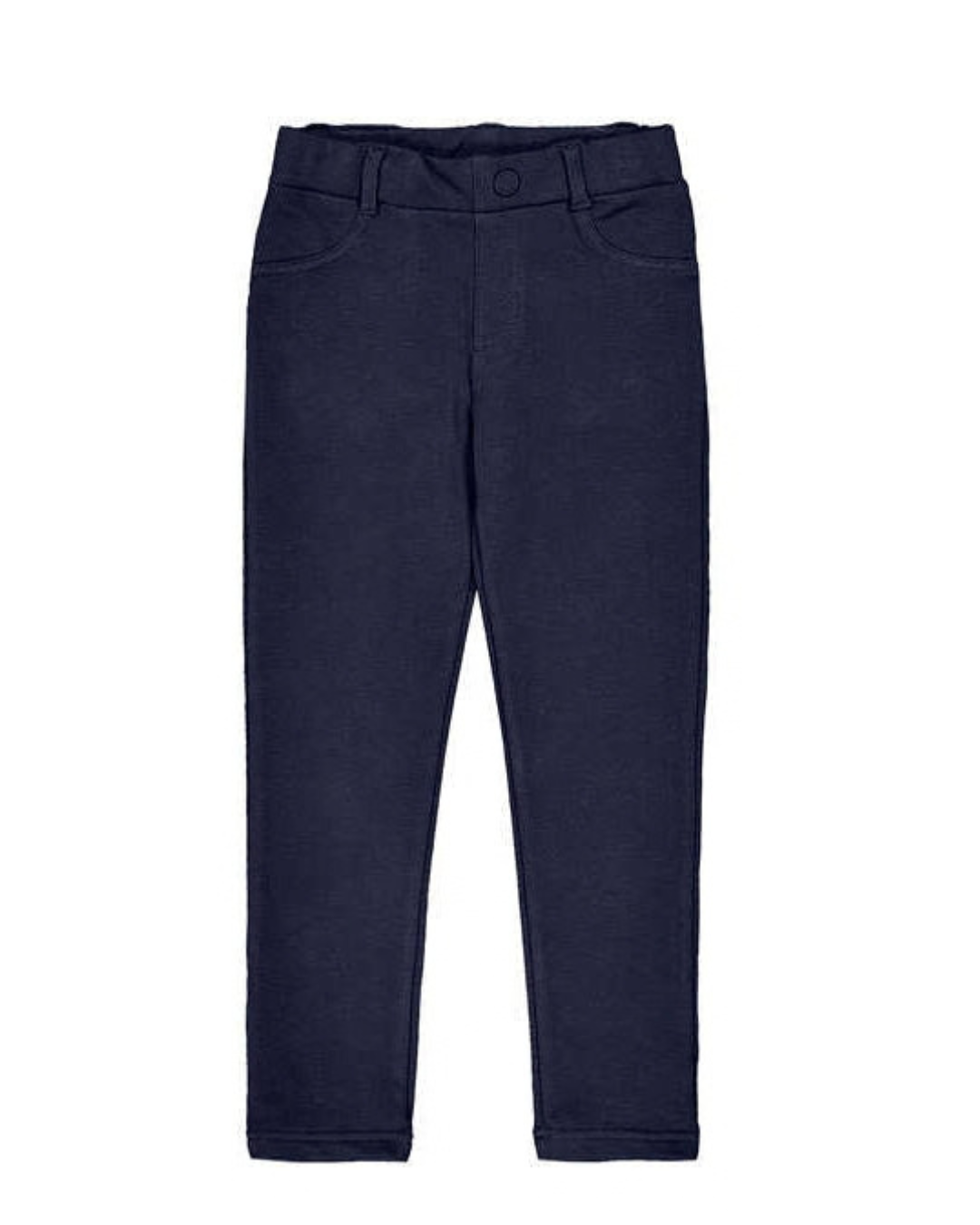 Navy Fleece Basic Trousers