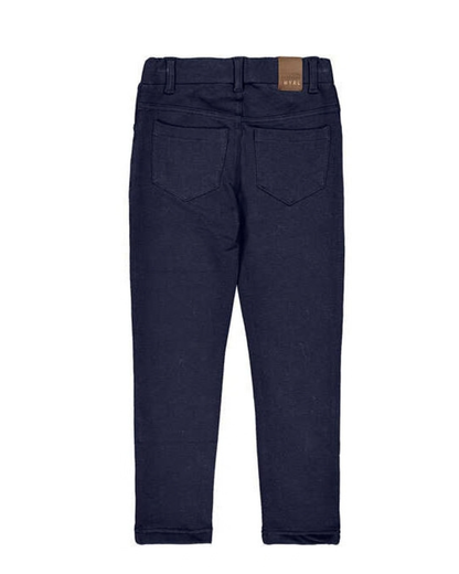 Navy Fleece Basic Trousers