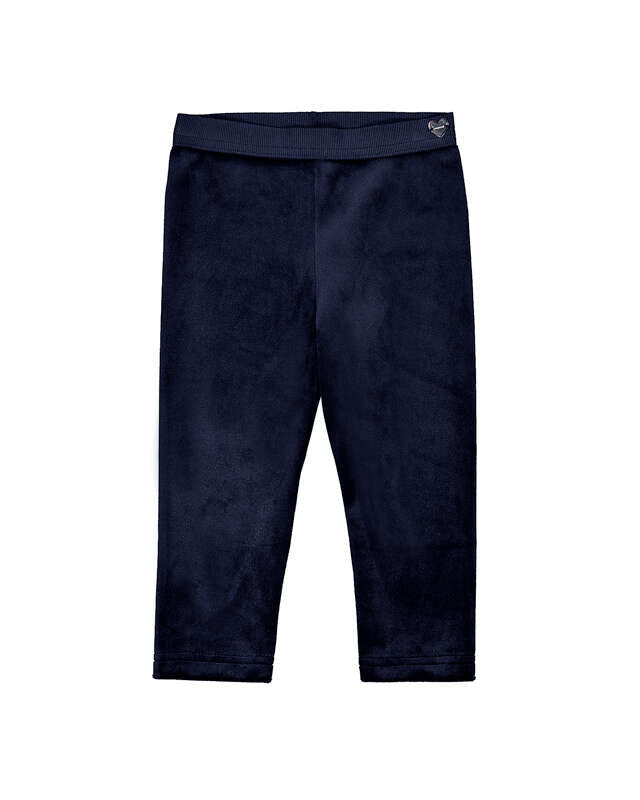 Basic Velvet Leggings- Navy