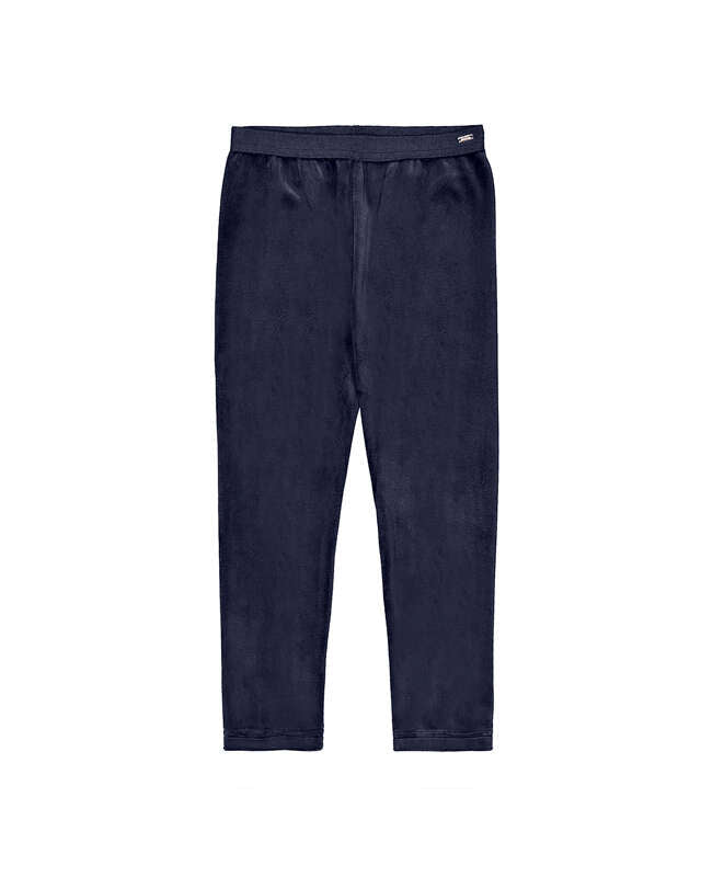 Basic Velvet Leggings- Navy