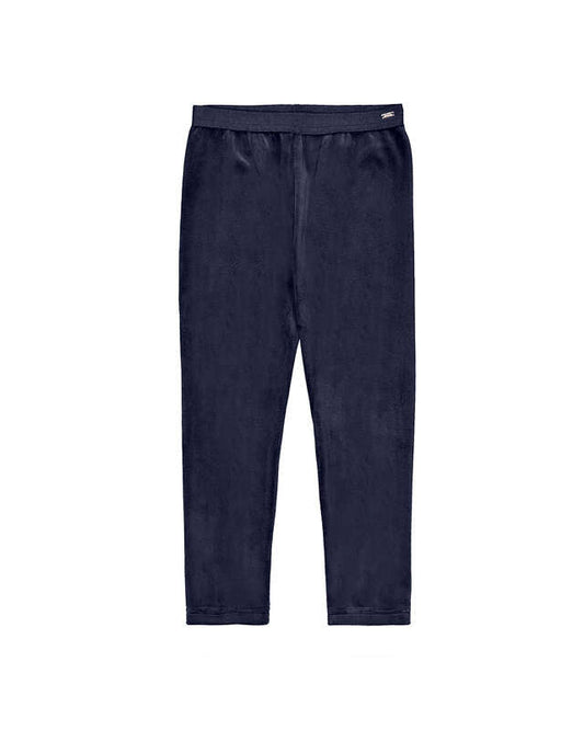Basic Velvet Leggings- Navy