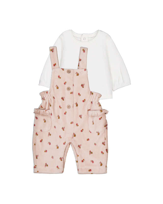 Overall and T-shirt Set- Oat