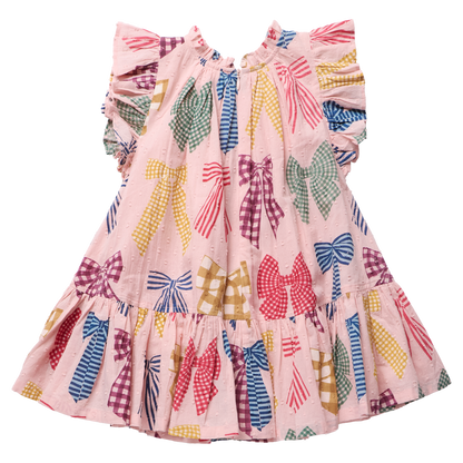 Patterned Bows- Harper Dress