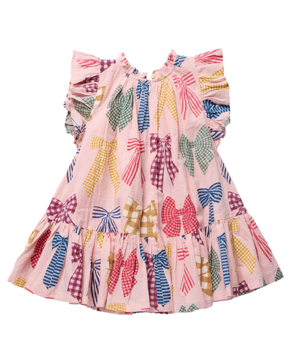 Patterned Bows- Harper Dress