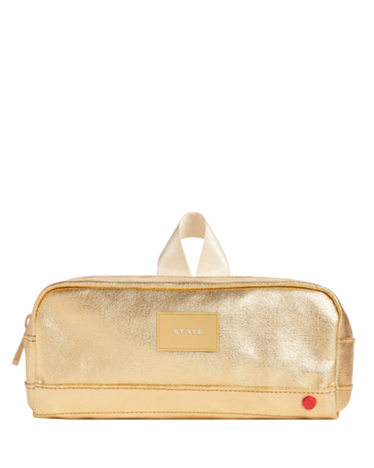 Clinton Pencil Case- Gold