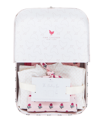 Nesting Box Baby Take Home Set- Pink Tiny Flowers
