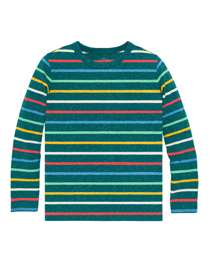 Long Sleeve Rainbow Stripe Tee