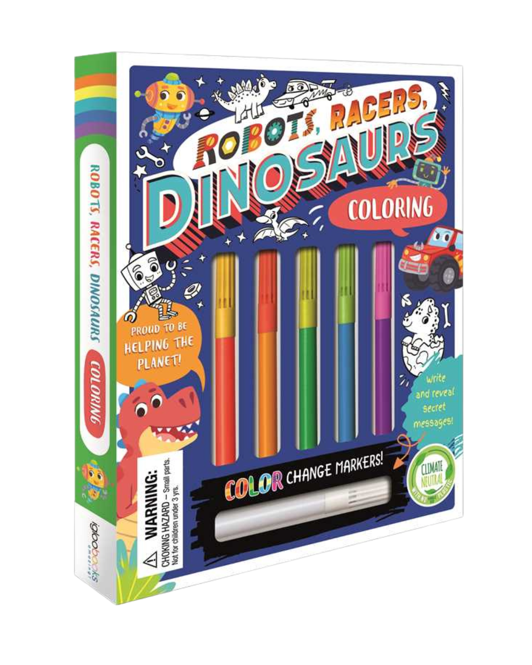 Robots, Racers, Dinosaurs Coloring Set by IglooBooks