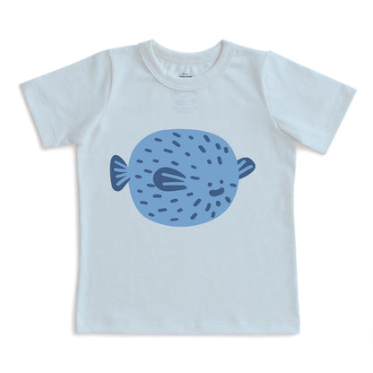 Short-Sleeve Graphic Tee- Puffer Fish