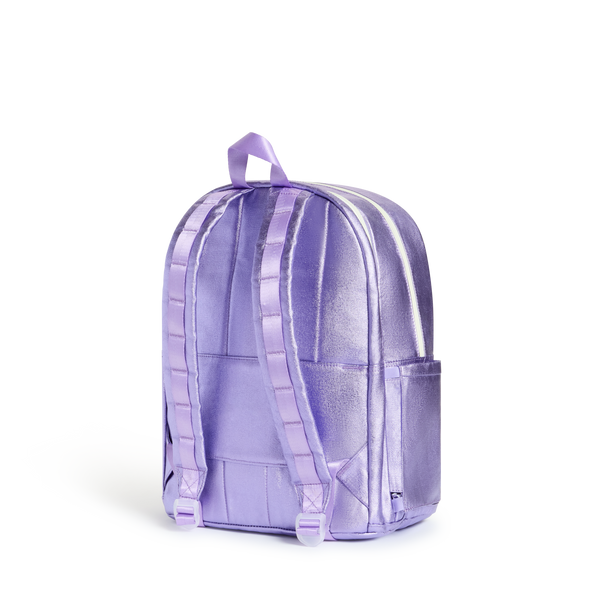 Kane Double Pocket Backpack- Lilac Quilt