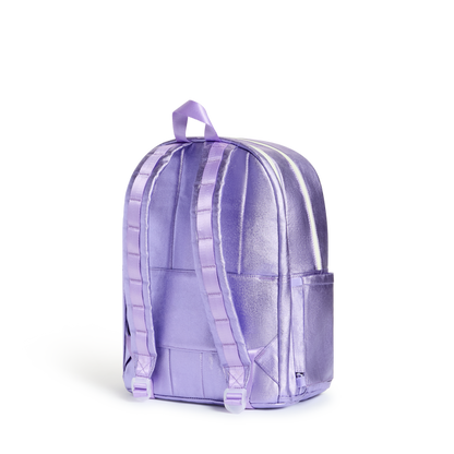 Kane Double Pocket Backpack- Lilac Quilt