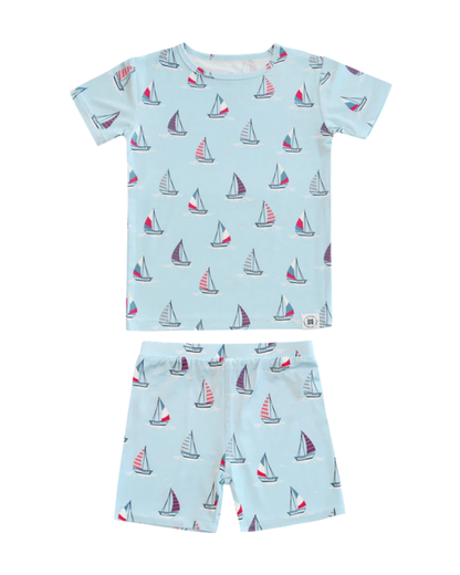Summer Pajamas- Sailboats