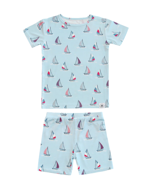 Summer Pajamas- Sailboats
